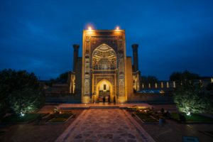 Registan Square in Samarkand, Uzbekistan - landmark of the country Registan Square in Samarkand, Uzbekistan - landmark of the country