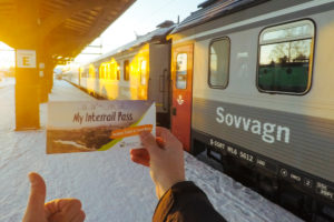 Railway station in Boden, Sweden