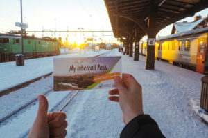 Railway station in Boden, Sweden