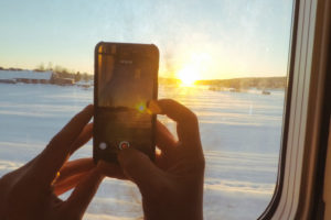 Swedish night train sleeping car