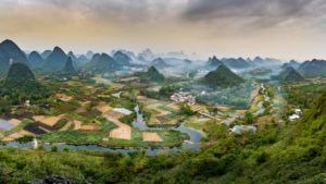 Sonnenuntergang Yangshou (Guilin) in China Sonnenuntergang Yangshou (Guilin) in China