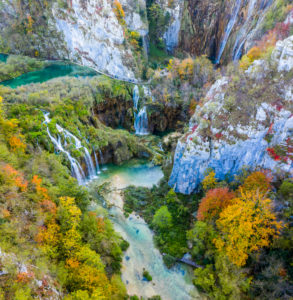Autumn in Plitvice National Park in Croatia