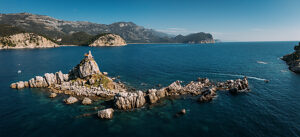 St. Nedjelja Church Orthodox church in Montenegro on the Adriatic Sea, Balkans