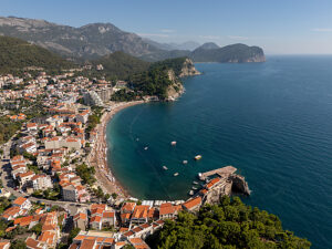Petrovac in Montenegro on the Adriatic, Mediterranean, Balkans
