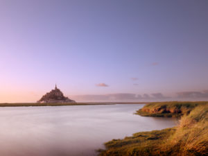 Le Mont-Saint-Michel bei Sonnenuntergang Le Mont-Saint-Michel bei Sonnenuntergang