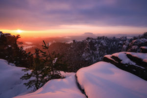 Sächsische Schweiz, Winterlandschaft, Sonnenaufgang, Nationalpark, Bastei Sächsische Schweiz, Winterlandschaft, Sonnenaufgang, Nationalpark, Bastei