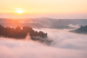 Sächsische Schweiz, Bastei, Sonnenaufgang, Nationalpark Sächsische Schweiz, Bastei, Sonnenaufgang, Nationalpark