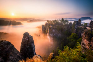 Sächsische Schweiz, Bastei, Sonnenaufgang, Nationalpark, Basteibrücke Sächsische Schweiz, Bastei, Sonnenaufgang, Nationalpark, Basteibrücke