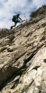 Klamml via ferrata in the Wilder Kaiser in Tyrol Klamml via ferrata in the Wilder Kaiser in Tyrol