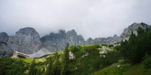 Gruttenhütte in the Wilder Kaiser in Tyrol Gruttenhütte in the Wilder Kaiser in Tyrol