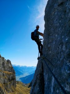 Five peaks via ferrata in the Rofan Mountains on Achensee in Tyrol Five peaks via ferrata in the Rofan Mountains on Achensee in Tyrol