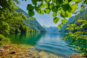 Koenigsee, Schoenau am Koenigssee, Berchtesgadener Land, Bavaria, Germany, Europe Koenigsee, Schoenau am Koenigssee, Berchtesgadener Land, Bavaria, Germany, Europe