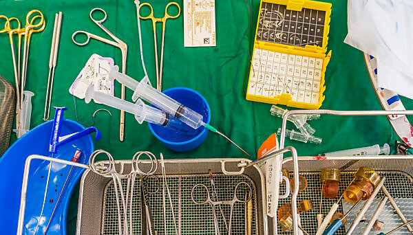 Surgical instruments-Heart valve replacement surgery, operating room,