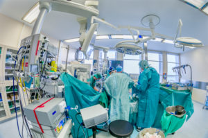 Surgeons-Heart valve replacement surgery, operating room,
