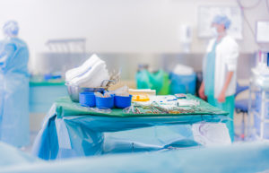 Heart valve replacement surgery, operating room,