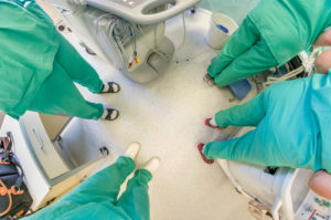 Surgeons, Heart valve replacement surgery, operating room,