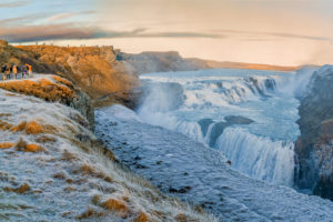 Gullfoss Waterfalls in the winter, Iceland Gullfoss Waterfalls in the winter, Iceland