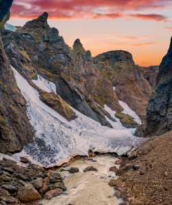 Asgardsgljufur canyon, Mt. Kerlingafjoll, Central highlands, Iceland Asgardsgljufur canyon, Mt. Kerlingafjoll, Central highlands, Iceland
