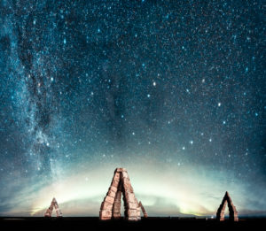 The Arctic Henge, (Heimskautsgerdi), inspired by Stonehenge, a huge sundial in a remote northern eastern village, Raufarhofn, Iceland The Arctic Henge, (Heimskautsgerdi), inspired by Stonehenge, a huge sundial in a remote northern eastern village, Raufarhofn, Iceland