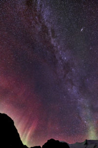 Milky Way and Aurora Borealis, Iceland Milky Way and Aurora Borealis, Iceland