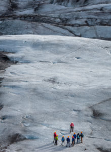 Svinafellsjokull is an outlet glacier of the Vatnajokull Ice Cap located in Eastern, Iceland