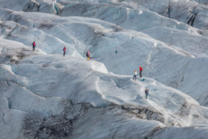 Svinafellsjokull is an outlet glacier of the Vatnajokull Ice Cap located in Eastern, Iceland