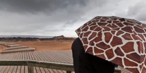 Raining, geothermal -volcanic area, Krafla, Northern Iceland