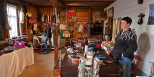 Local handicrafts for sale, Hvammstangi town, Iceland