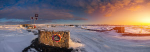 Raufarholshellir Lava Tunnel, Iceland. One of the longest lava tubes short distance from Reykjavik, Iceland 