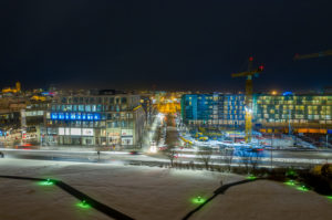 Winter lights festival, Reykjavik, Iceland