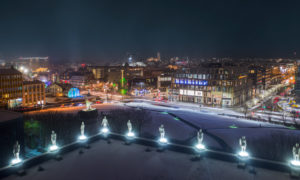 Winter lights festival, Reykjavik, Iceland