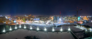 Winter lights festival, Reykjavik, Iceland