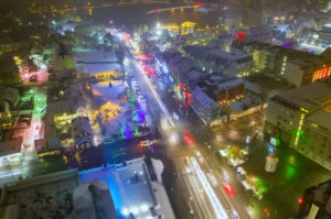 Winter lights festival, Reykjavik, Iceland