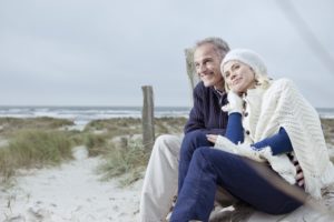Beach, couple, sit, side by side, Beach, couple, sit, side by side,