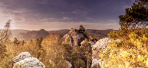 view from the Gamrich in Saxon Switzerland view from the Gamrich in Saxon Switzerland