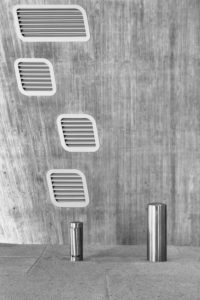 Ventilation grille, bollard, modern architecture, Phaeno Ventilation grille, bollard, modern architecture, Phaeno