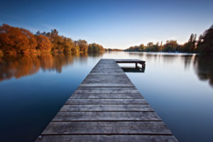 Pier to sunset in the water, Pier to sunset in the water,