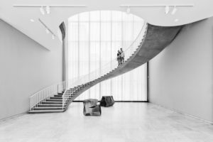Stairs in the The Art Institutes of Chicago, people on the stairs Stairs in the The Art Institutes of Chicago, people on the stairs