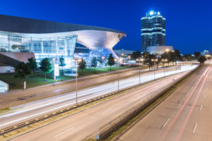 BMW Welt in evening, street shot, Munich, Bavaria, Germany BMW Welt in evening, street shot, Munich, Bavaria, Germany