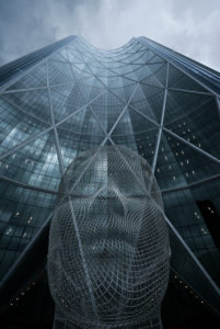 Wonderland Sculpture vor dem Bow Building, Calgary, Kanada, Kunstwerk, Wonderland Sculpture vor dem Bow Building, Calgary, Kanada, Kunstwerk,