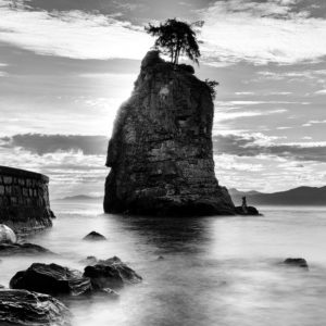 Siwash Rock in Stanley Park, Vancouver, Canada