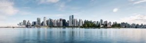 City panorama of Vancouver, British Columbia, Canada