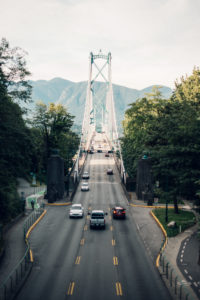 View of the Lions Gate Bridge, Canada, Vancouver
