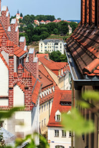 Roofs in the old town of Meissen, Saxony, Germany, Europe, Roofs in the old town of Meissen, Saxony, Germany, Europe,