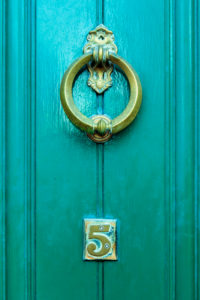 Doorknocker in Dublin, Ireland Doorknocker in Dublin, Ireland