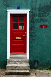 Front door in Reykjavik, Iceland Front door in Reykjavik, Iceland