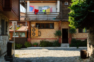 Residential area in the old town of Nessebar, Bulgaria Residential area in the old town of Nessebar, Bulgaria