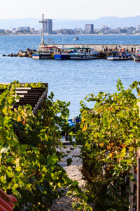 Fishing port in Nessebar, Bulgaria Fishing port in Nessebar, Bulgaria