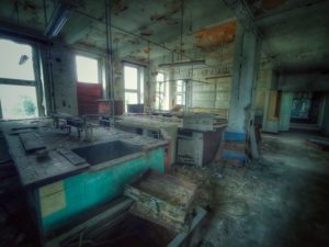 Lost Place, old abandoned laboratory Lost Place, old abandoned laboratory
