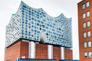 Hamburg, Elbphilharmonie, window eye-shaped, digitally arranged Hamburg, Elbphilharmonie, window eye-shaped, digitally arranged